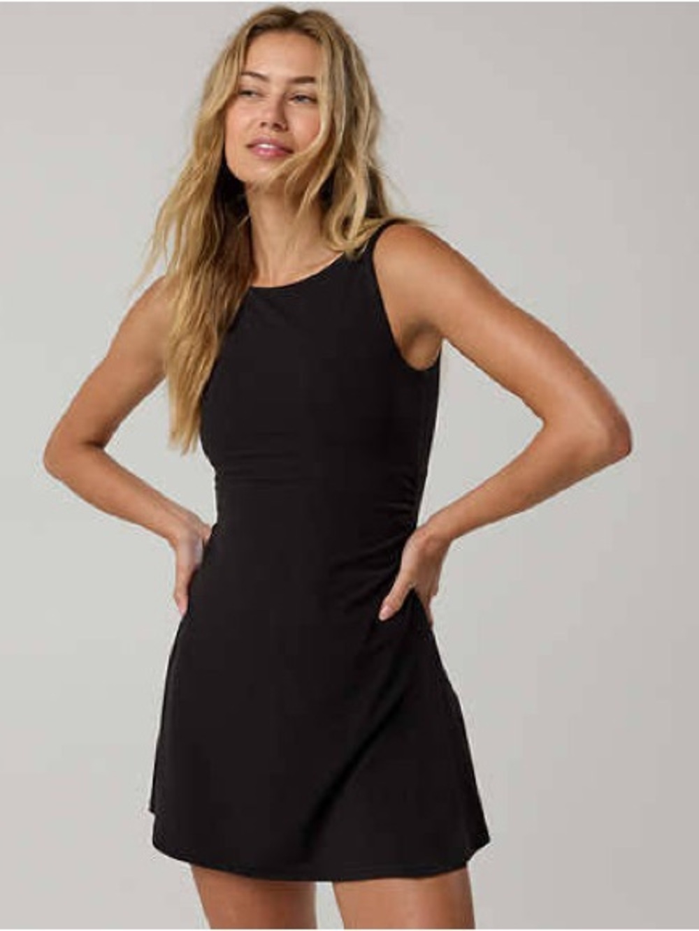 OFFLINE by Aerie Real Me Xtra High Neck Black Dress NWOT
